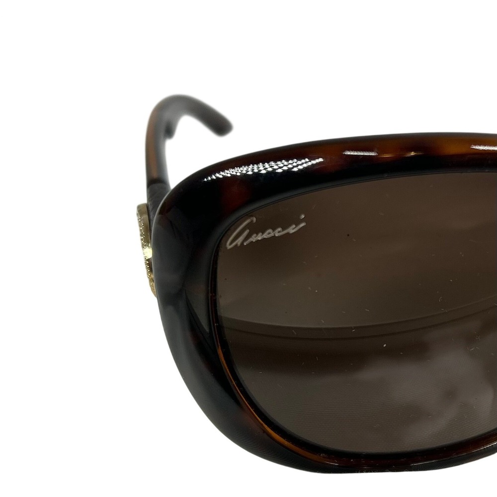 Gucci GG 3644/N/S Dark Tortoise Crystal Interlocking G Sunglasses DWJHA 56mm - Picture 2 of 9